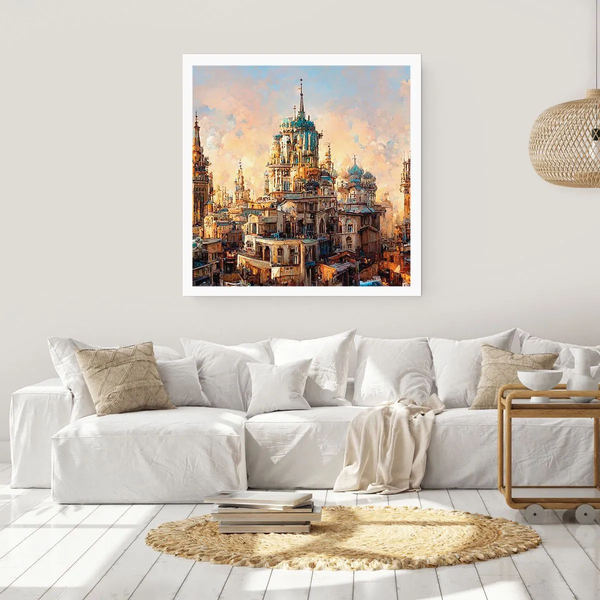 Affiche - Poster - Ville des villes - 50x50 cm