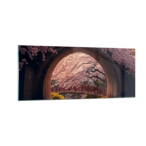 Impression sur verre - Image sur verre - Printemps japonais - 100x40 cm