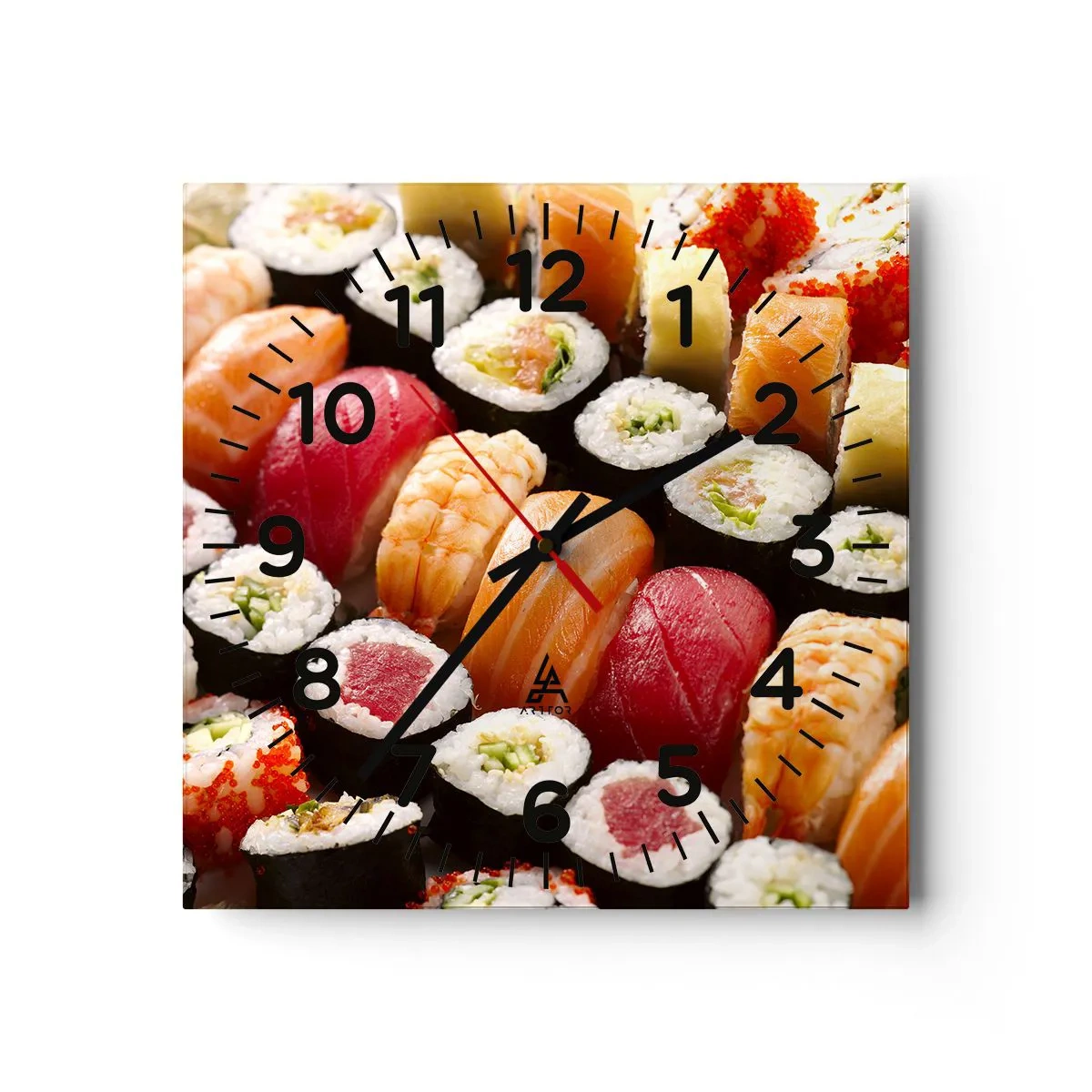 Horloge murale - Pendule murale - Couleurs et saveurs d'Asie - 30x30 cm