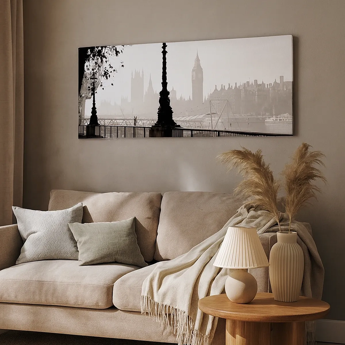 Impression sur toile - Image sur toile - Un matin londonien - 30x30 cm