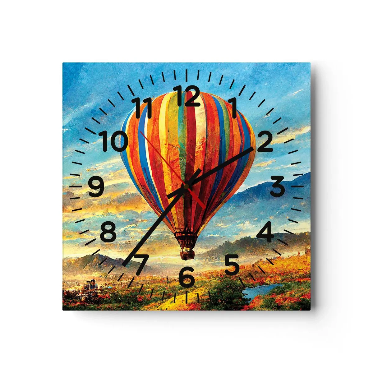 Horloge murale - Pendule murale - Dans le silence on voit mieux - 40x40 cm