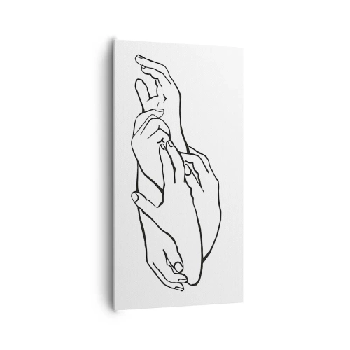 Impression sur toile - Image sur toile - Bon contact - 65x120 cm