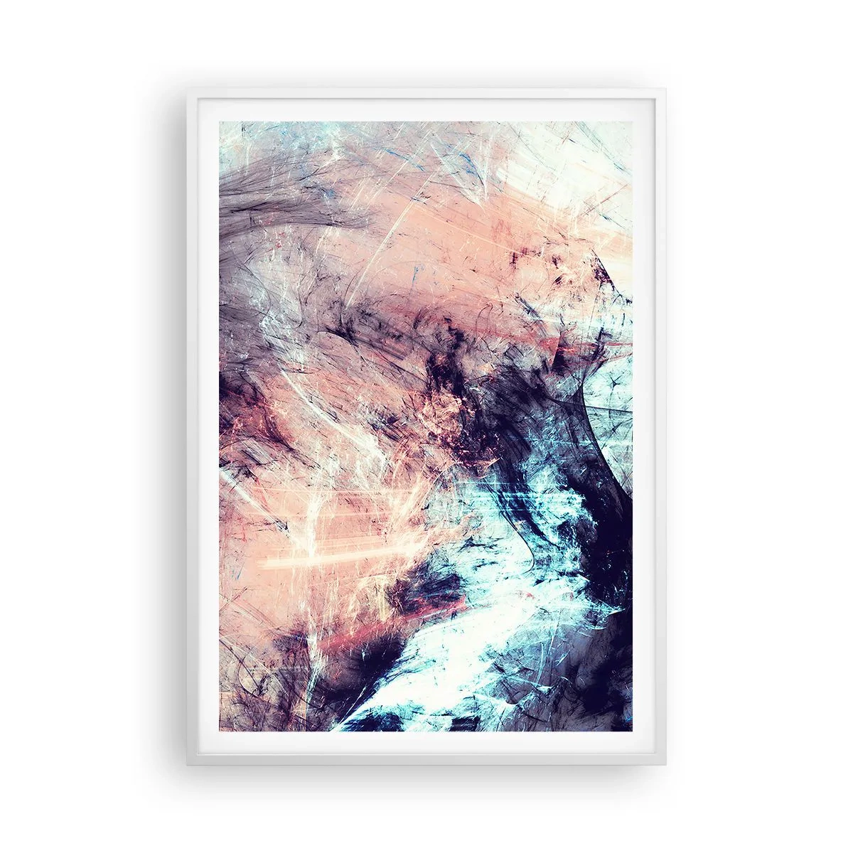 Affiche dans un cadre blanc - Poster - Sentir le vent - 70x100 cm