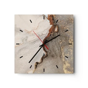 Horloge murale - Pendule murale - Aux frontières des couleurs - 40x40 cm