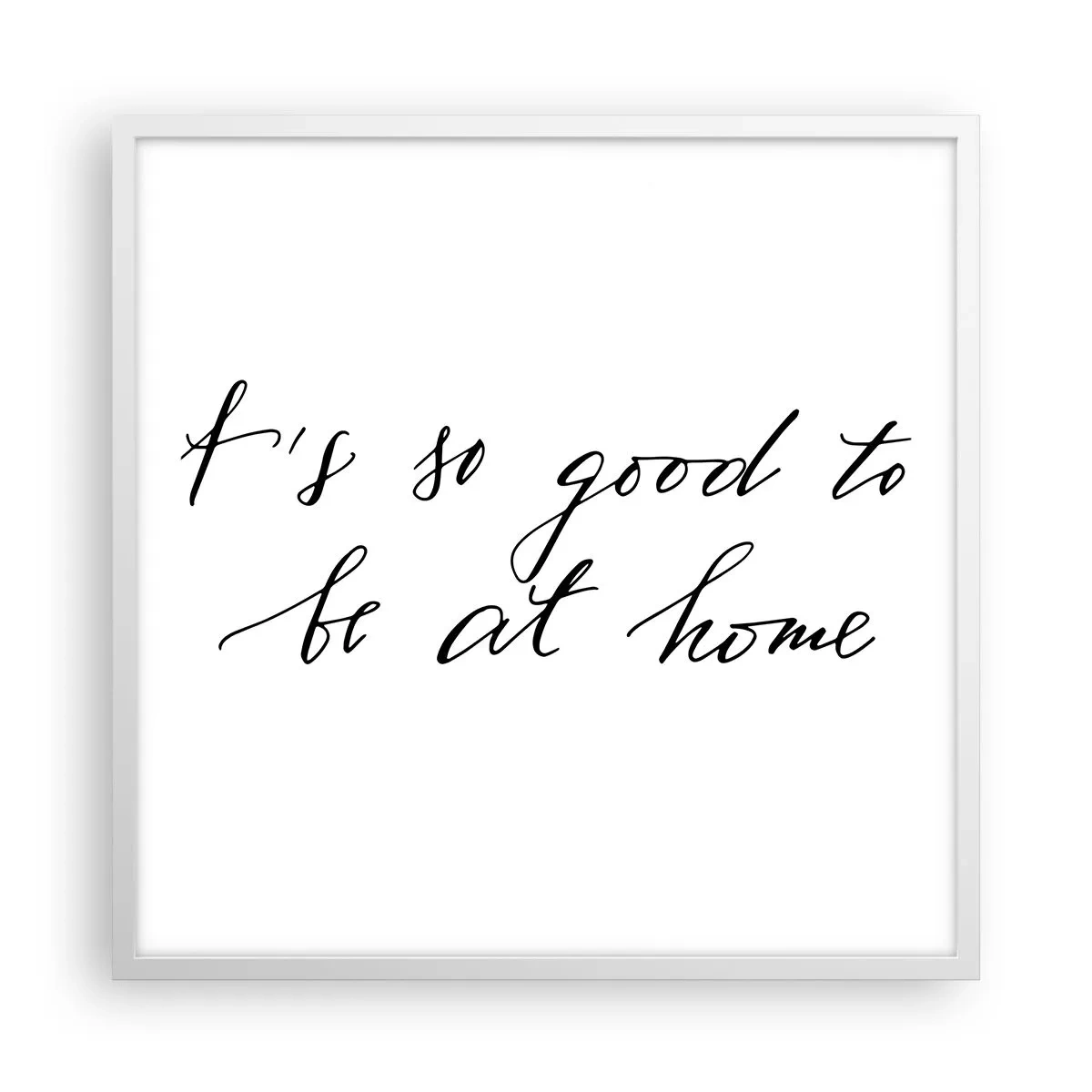 Affiche dans un cadre blanc - Poster - Toute la vérite - 60x60 cm