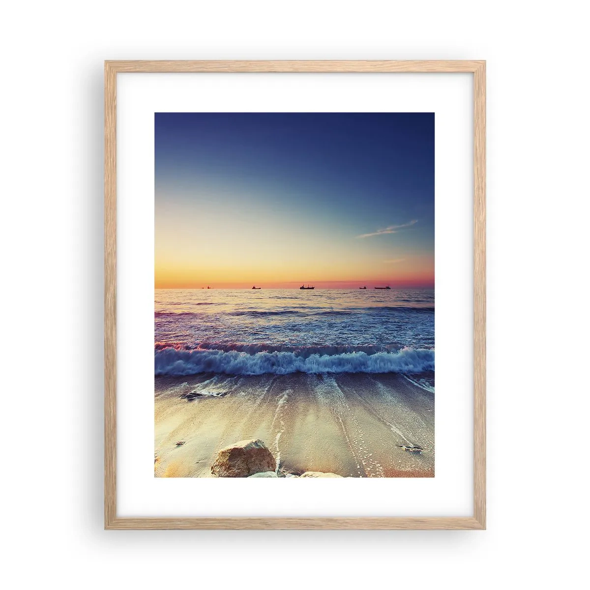 Affiche dans un chêne clair - Poster - Mais quel horizon ? - 40x50 cm