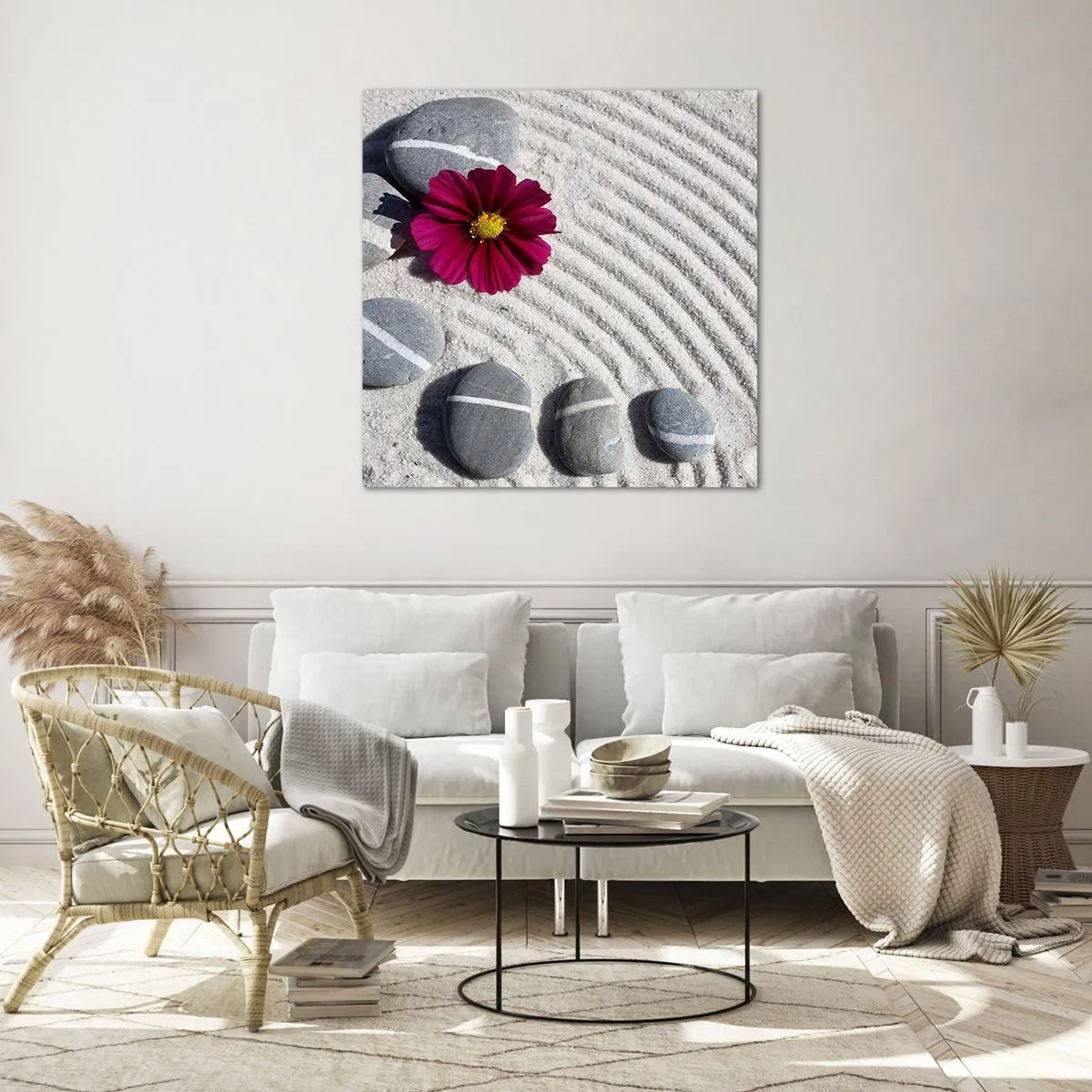 Impression sur verre - Image sur verre - Énergie et paix du cercle magique de la nature - 30x30 cm