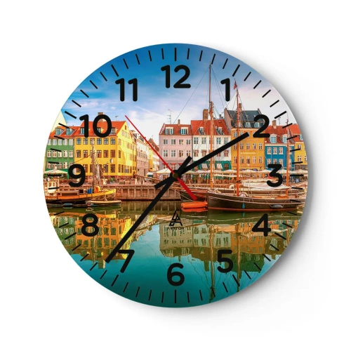Horloge murale - Pendule murale - Aussi lisse qu'un miroir au-dessus de l'eau - 30x30 cm