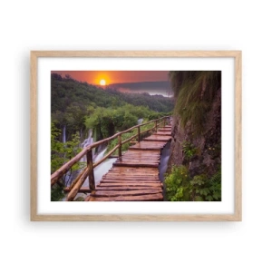 Affiche dans un chêne clair - Poster - La beauté au-delà de la croyance - 50x40 cm