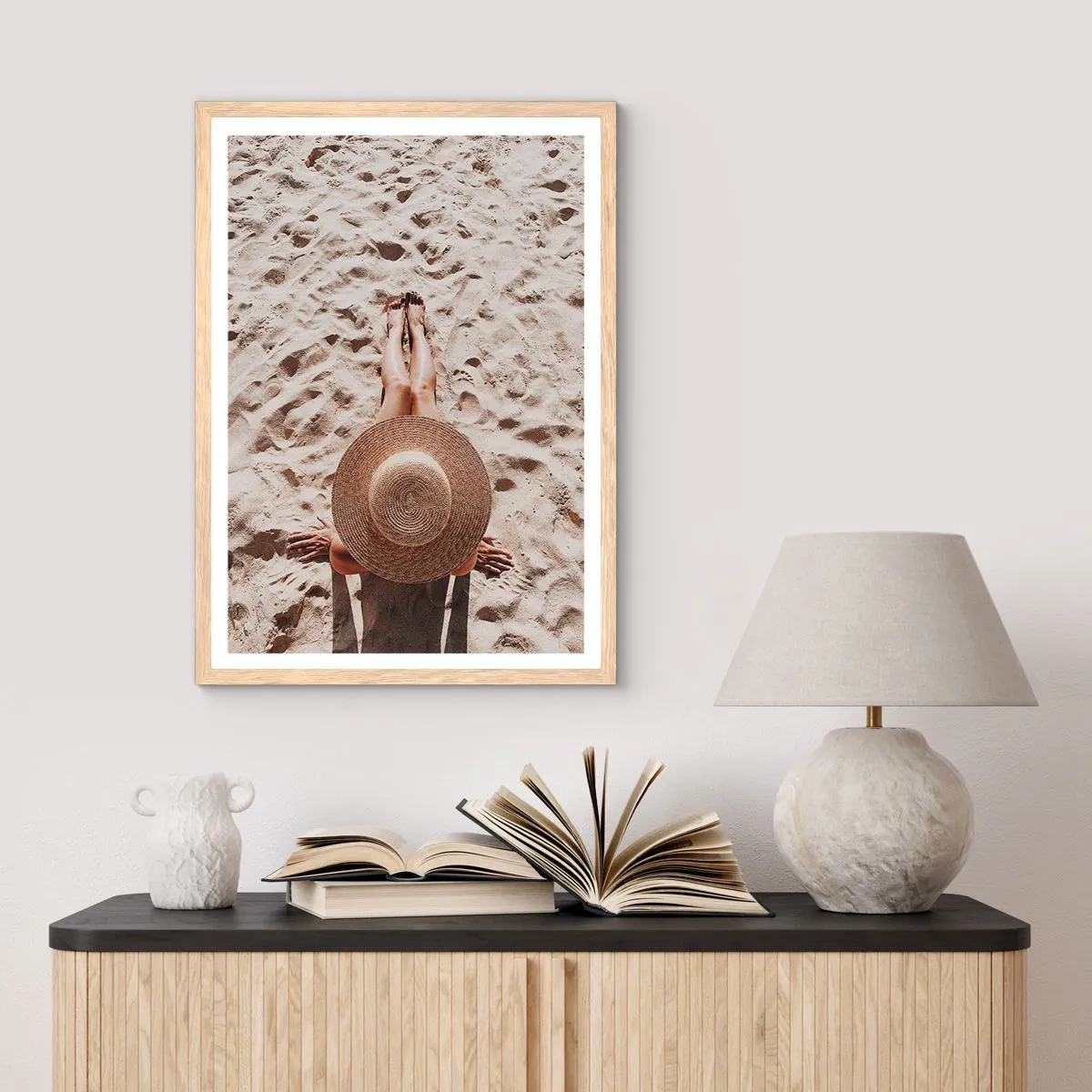 Affiche dans un chêne clair - Poster - Moment de rêve - 50x70 cm