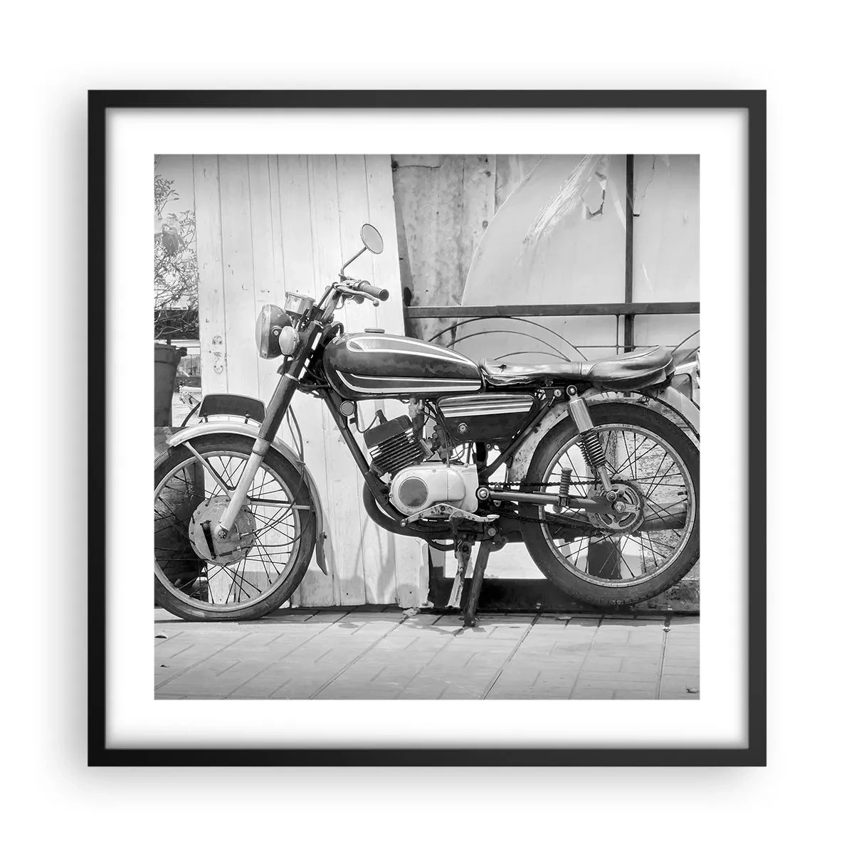 Affiche dans un cadre noir - Poster - Classique au dessus de tout - 50x50 cm