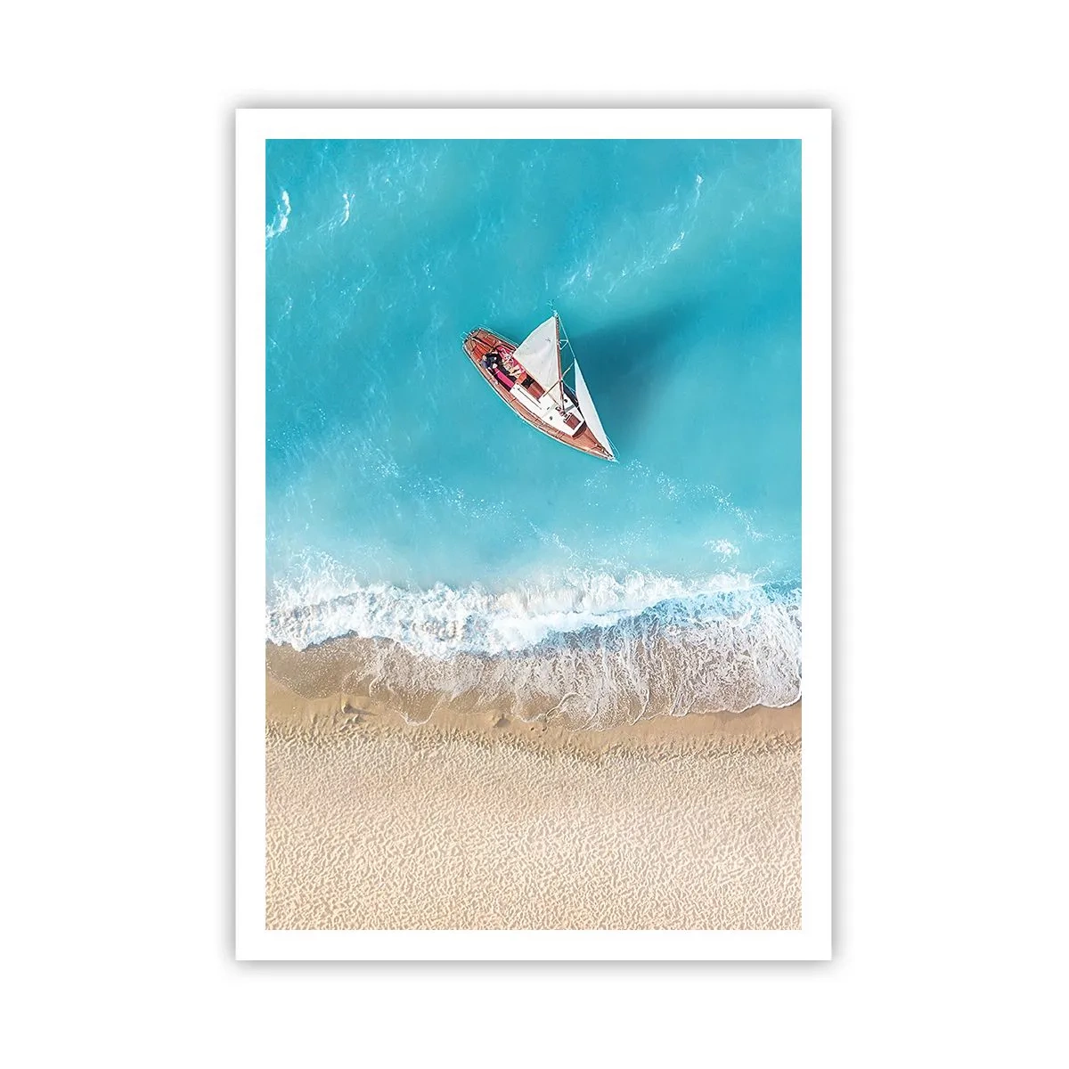 Affiche - Poster - A la frontière de l'azur et de l'or - 70x100 cm