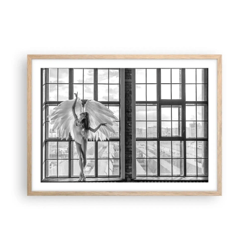 Affiche dans un chêne clair - Poster - La ville des anges? - 70x50 cm