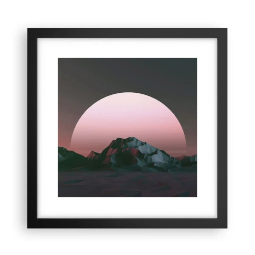 Affiche dans un cadre noir - Poster - Dans une galaxie voisine - 30x30 cm