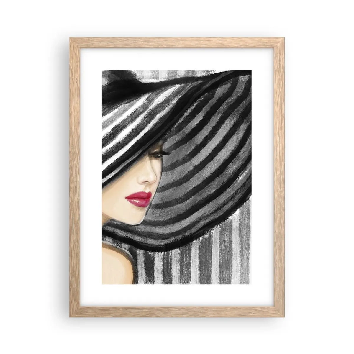 Affiche dans un chêne clair - Poster - Où te chercher ? - 30x40 cm