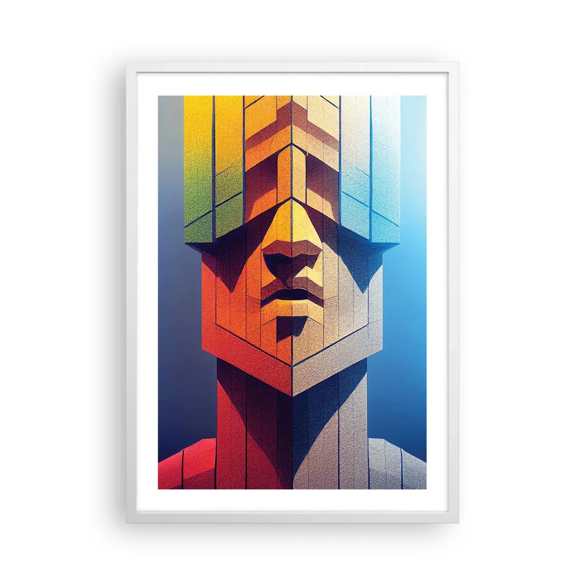 Affiche dans un cadre blanc - Poster - Un homme de principes - 50x70 cm