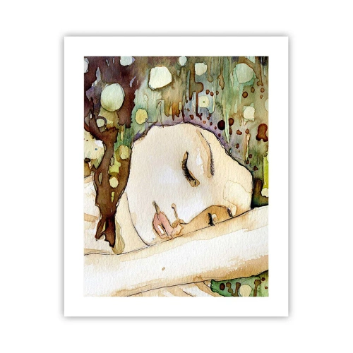 Affiche - Poster - Un rêve violet émeraude - 40x50 cm