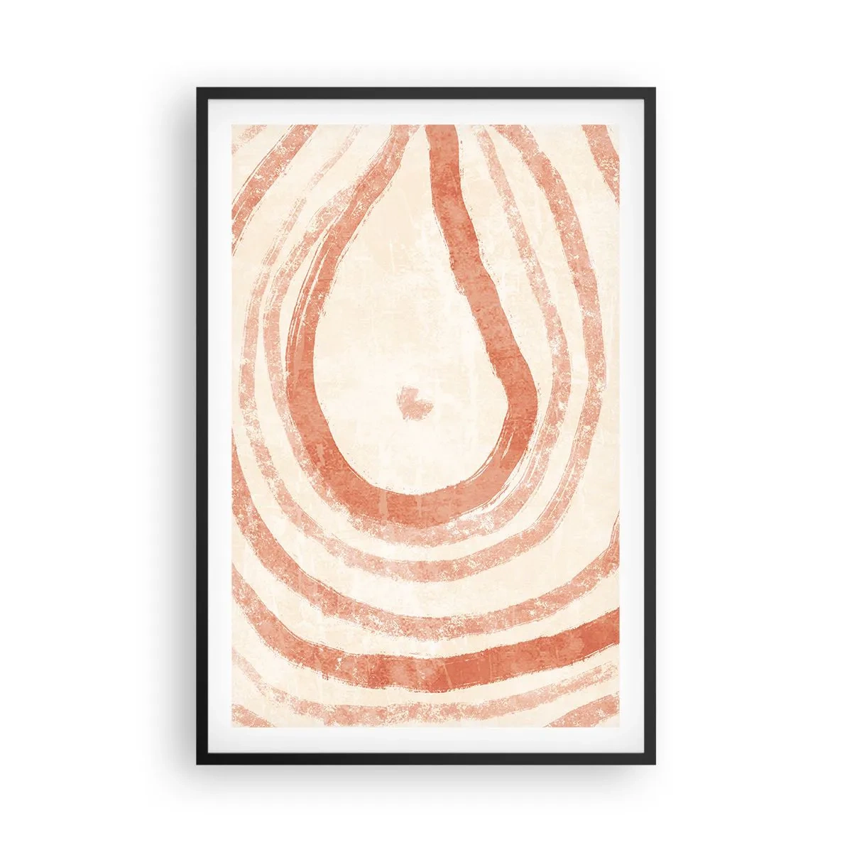 Affiche dans un cadre noir - Poster - Cercles de corail – composition - 61x91 cm