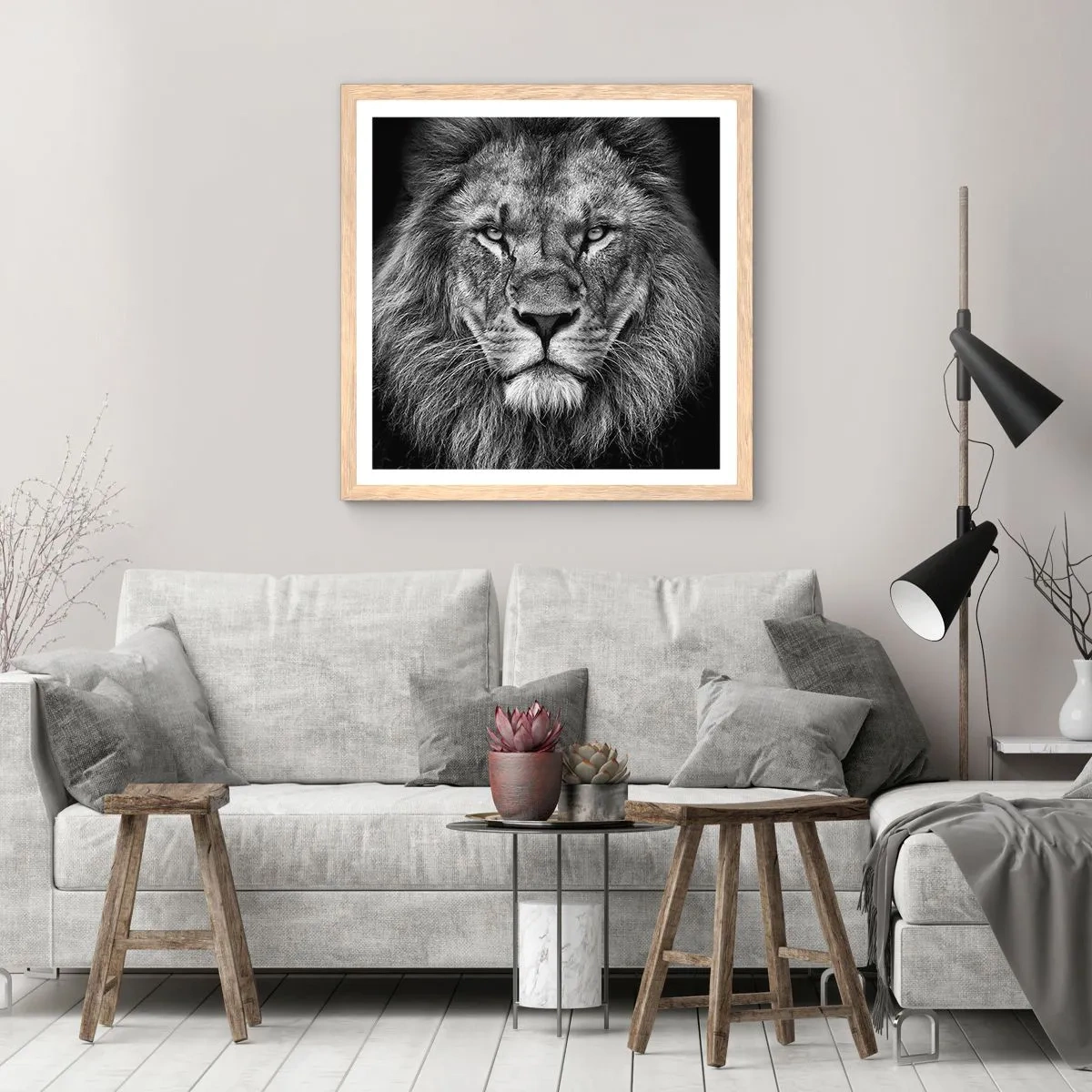 Affiche dans un chêne clair - Poster - En vêtement de sacre - 30x30 cm