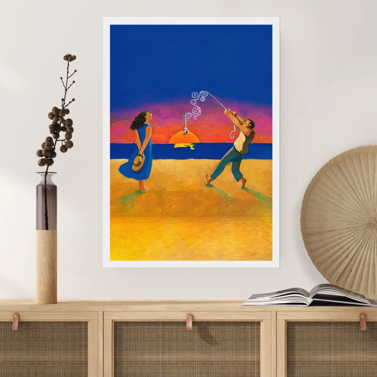 Affiche - Poster - Plus qu'une étoile dans le ciel - 61x91 cm