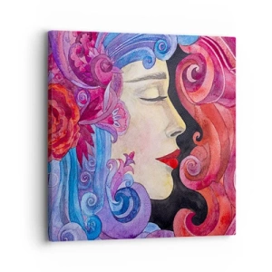 Impression sur toile - Image sur toile - L'Art Nouveau est toujours vivant - 30x30 cm