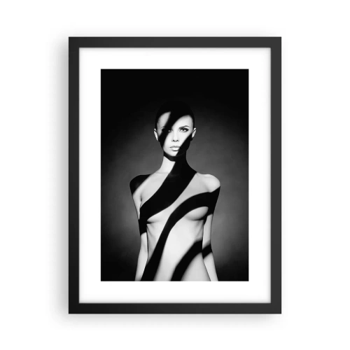 Affiche dans un cadre noir - Poster - Dans la brillance et l'ombre - 30x40 cm