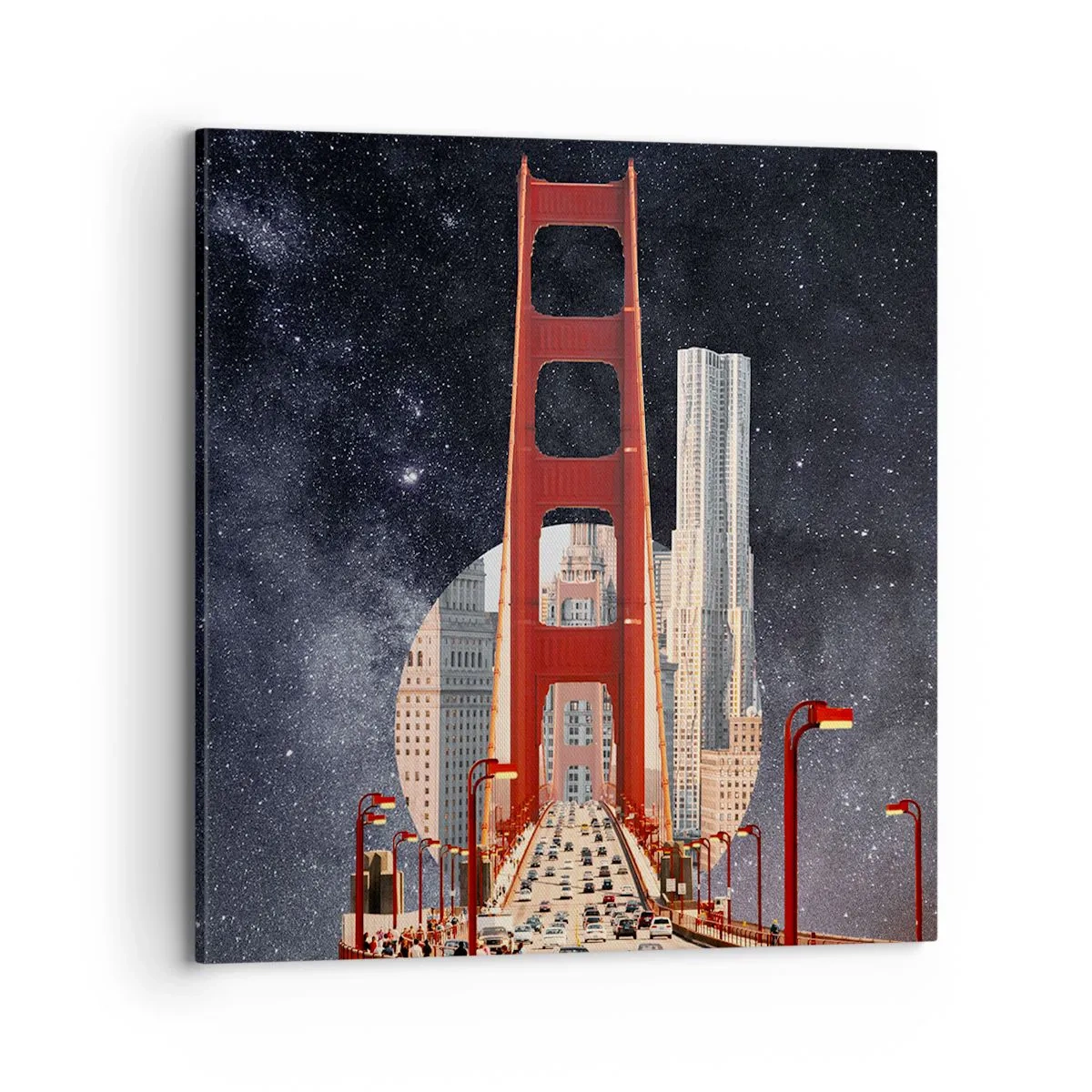 Impression sur toile - Image sur toile - Toujours au centre - 70x70 cm