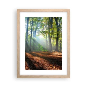 Affiche dans un chêne clair - Poster - Ombres et lumières - 30x40 cm