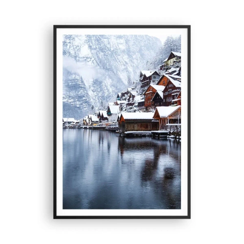 Affiche dans un cadre noir - Poster - En décoration hivernale - 70x100 cm
