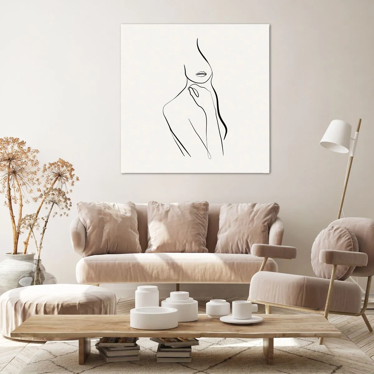 Impression sur toile - Image sur toile - Vague de mélancolie - 50x50 cm