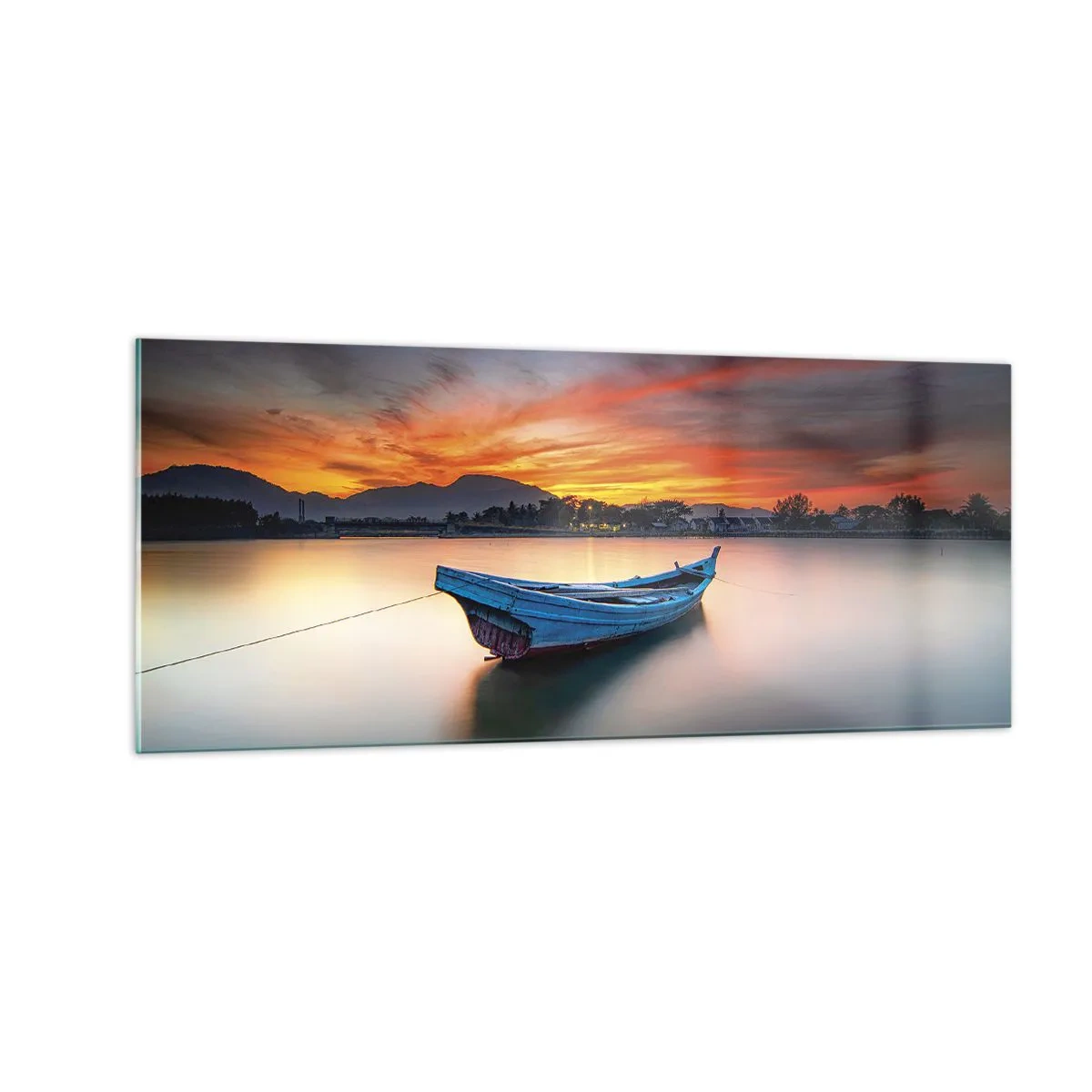 Impression sur verre - Image sur verre - Une bonne nuit arrive - 100x40 cm