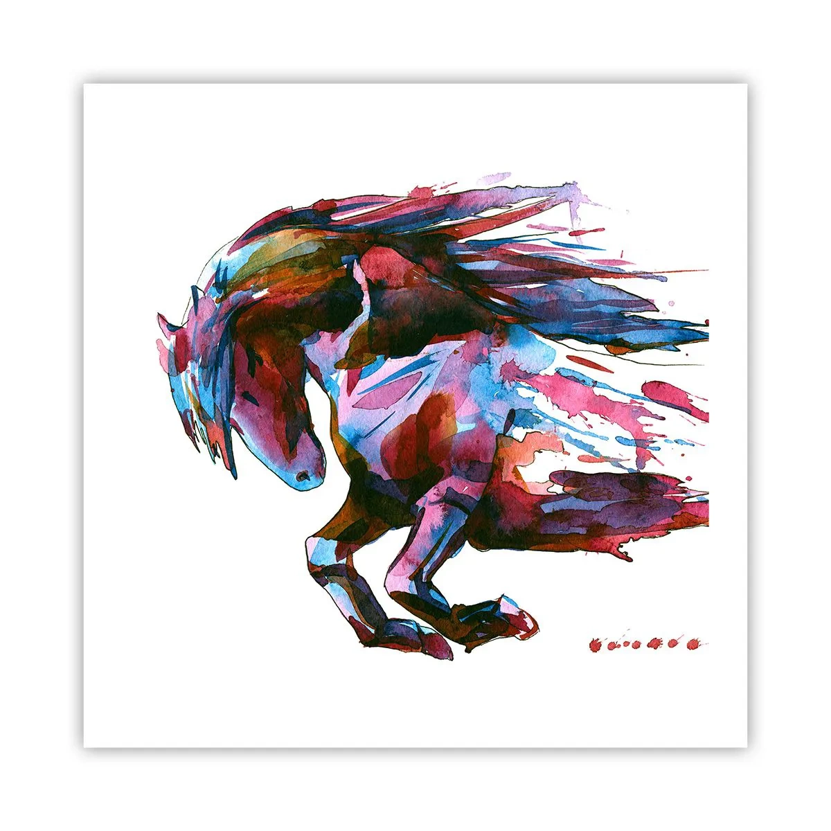 Affiche - Poster - Dans le ravissement - 60x60 cm