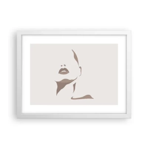 Affiche dans un cadre blanc - Poster - Fait de lumière et d'ombre - 40x30 cm