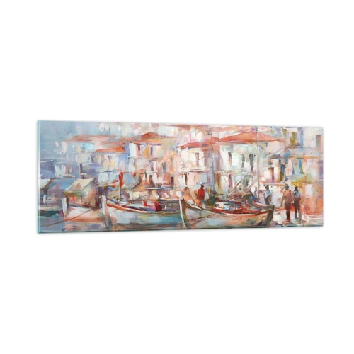 Impression sur verre - Image sur verre - Vacances pastelles - 90x30 cm