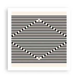 Affiche - Poster - Illusion géométrique - 60x60 cm
