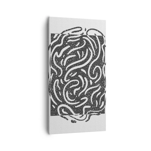 Impression sur toile - Image sur toile - Abstraction : la danse de la joie - 55x100 cm