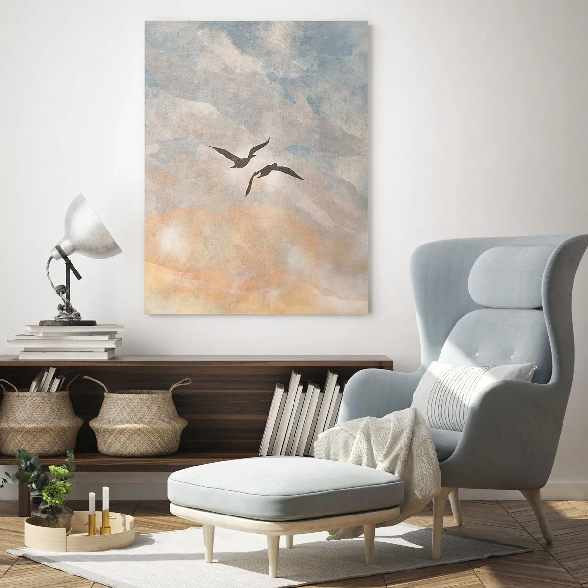 Impression sur verre - Image sur verre - Danse du ciel - 70x100 cm