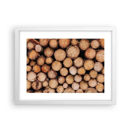 Affiche dans un cadre blanc - Poster - Nouveau commencement - 40x30 cm