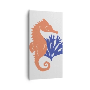 Impression sur toile - Image sur toile - Dans une prairie sous-marine - 65x120 cm