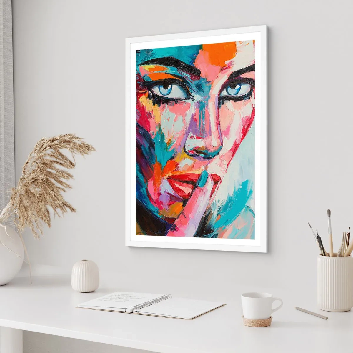 Affiche dans un cadre blanc - Poster - Notre premier secret - 50x70 cm