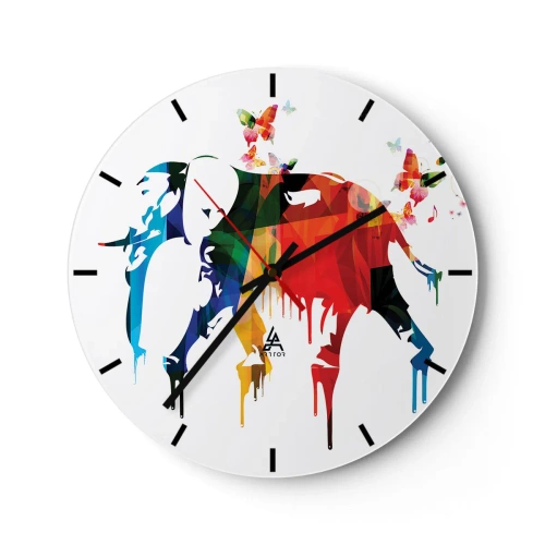 Horloge murale - Pendule murale - Tout le monde peut danser - 40x40 cm