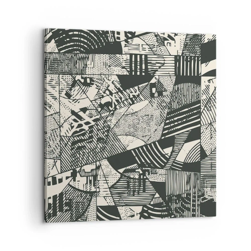 Impression sur toile - Image sur toile - Dynamique du modernisme - 60x60 cm