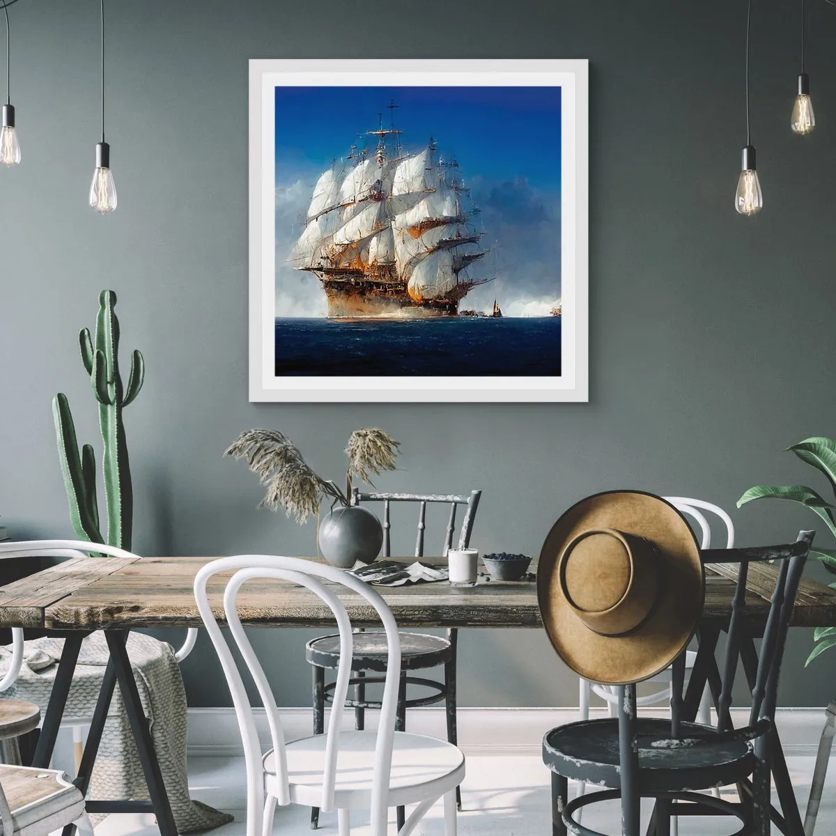 Affiche dans un cadre blanc - Poster - La grande gloire ! - 30x30 cm