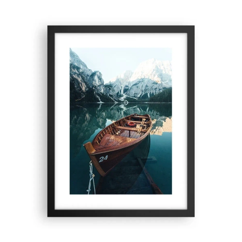 Affiche dans un cadre noir - Poster - Comme peint sur du verre - 30x40 cm