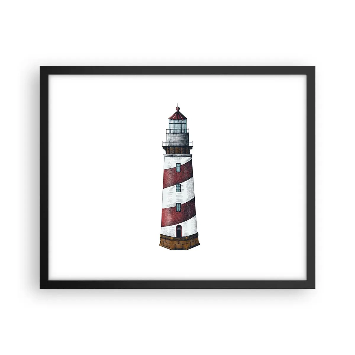 Affiche dans un cadre noir - Poster - Toujours sur ses gardes - 50x40 cm