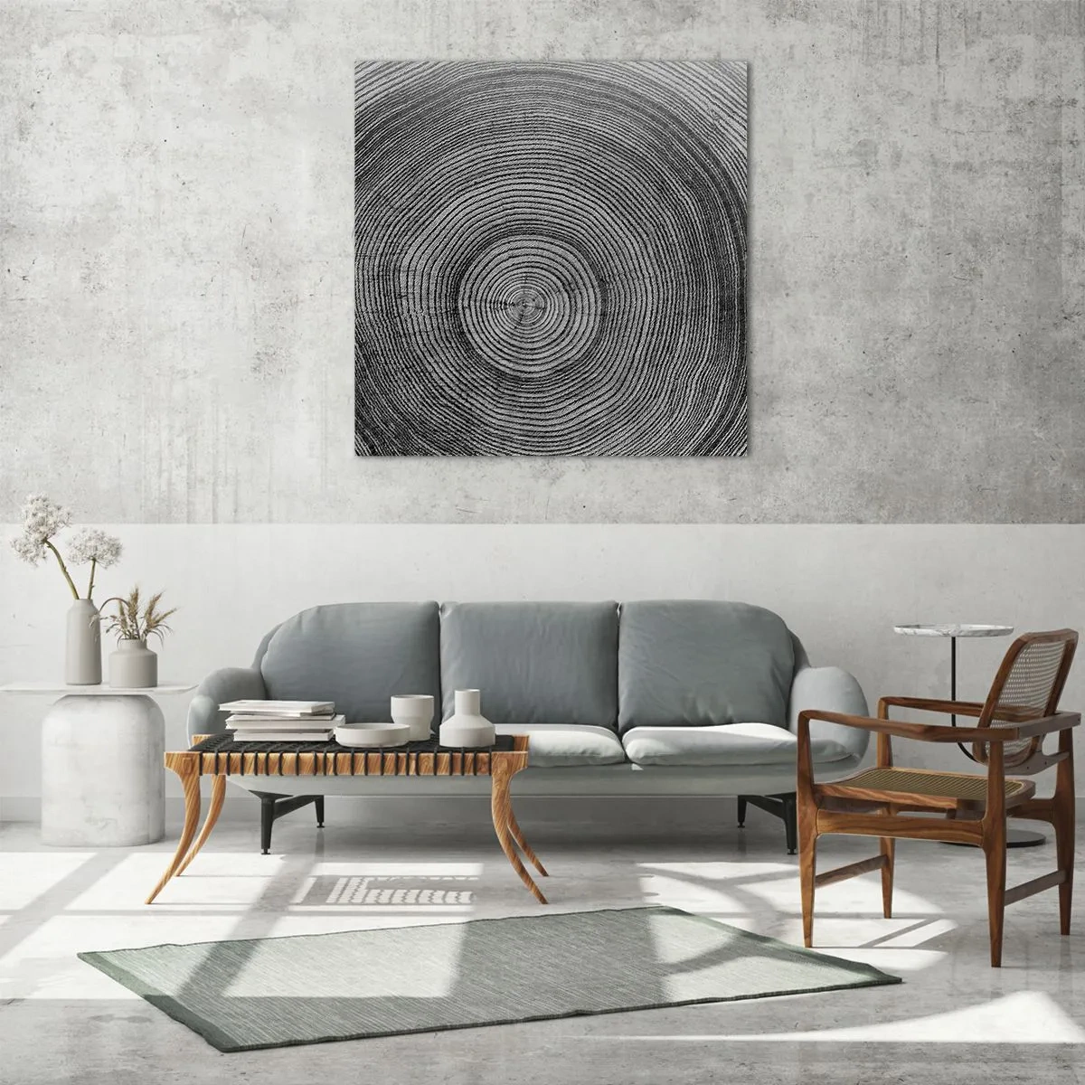 Impression sur verre - Image sur verre - Signe du temps - 50x50 cm