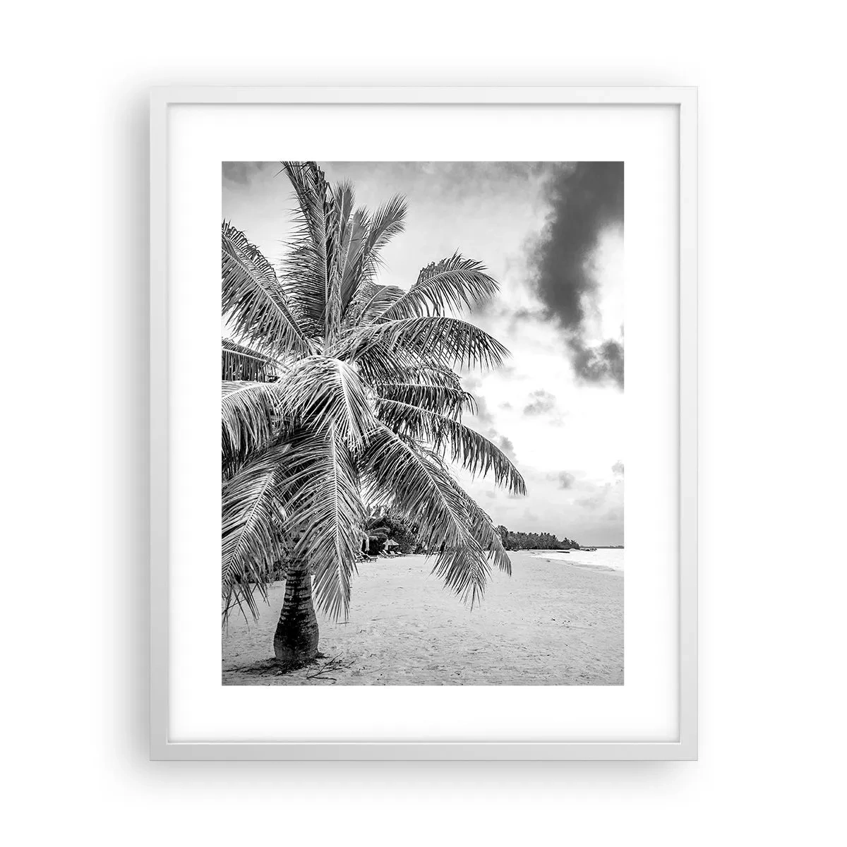 Affiche dans un cadre blanc - Poster - Quand tu aspires à la solitude - 40x50 cm