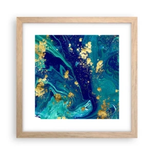 Affiche dans un chêne clair - Poster - Les pétales du soleil - 30x30 cm