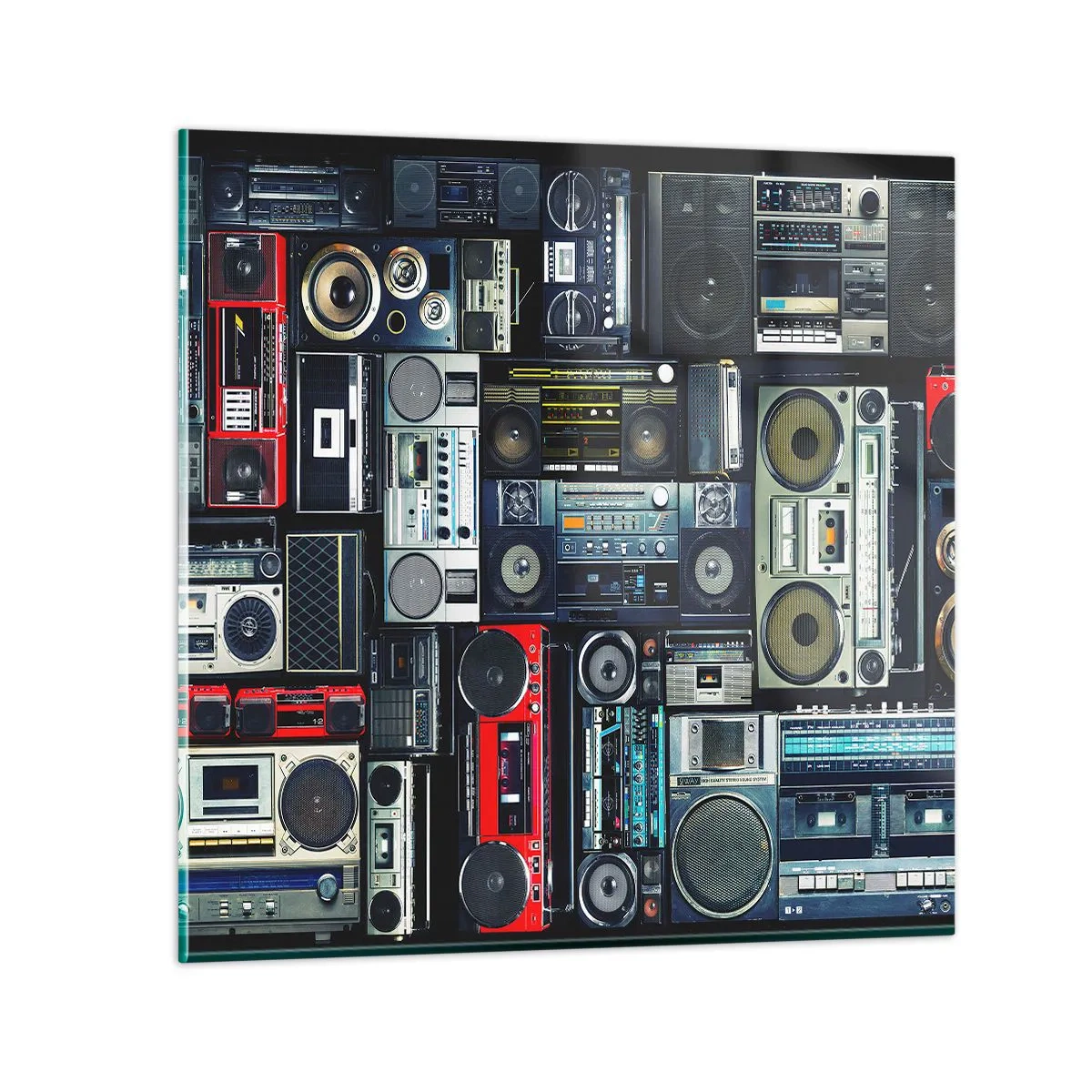 Impression sur verre - Image sur verre - Nostalgie des années 80 - 30x30 cm