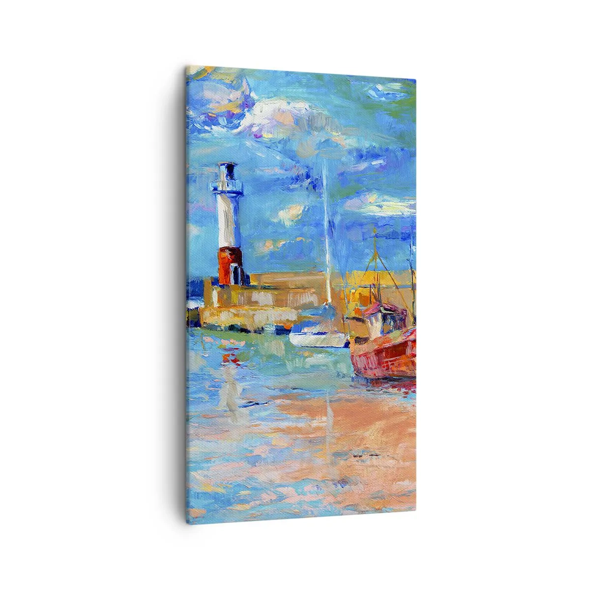 Impression sur toile - Image sur toile - Un après-midi dans la baie arc-en-ciel - 45x80 cm